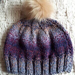 Hand knitted hat